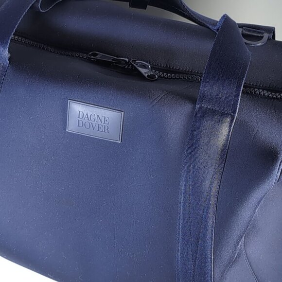 Dagne Dover Landon Navy Blue Carryall X Large Neoprene Duffle - Picture 8 of 9